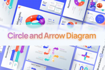 Circle and Arrow Diagram PowerPoint Template